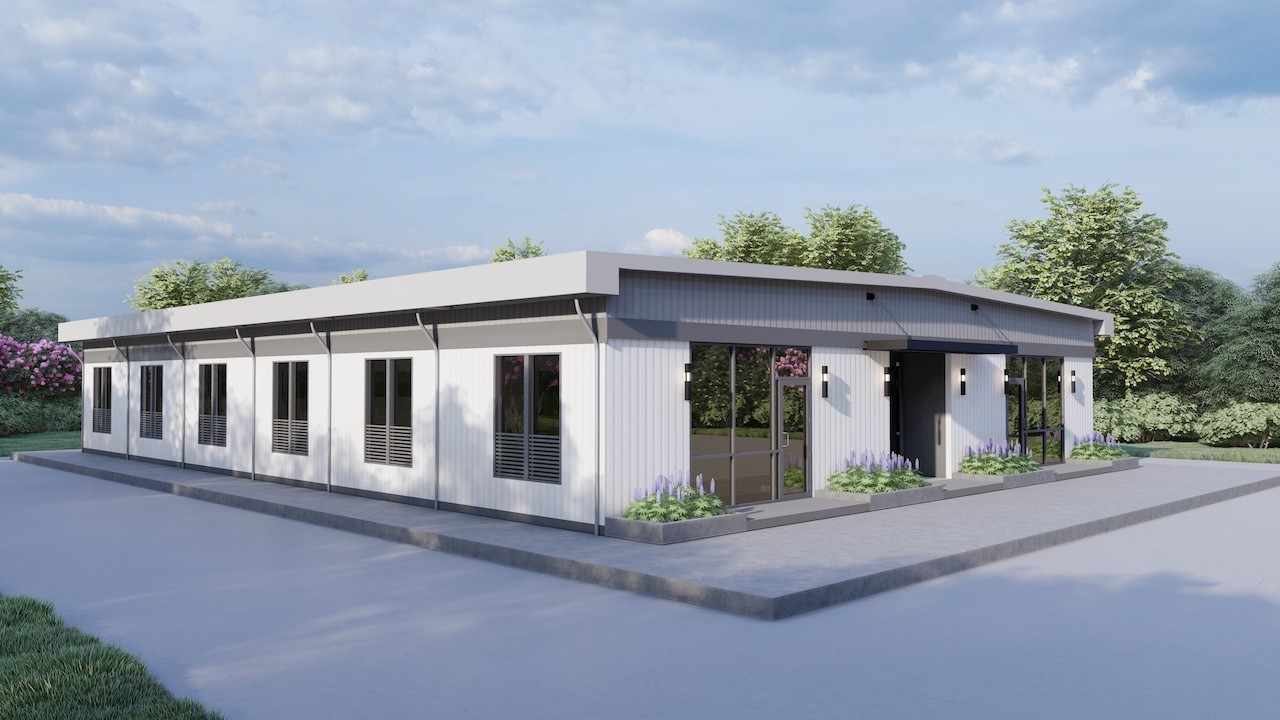 Блочно-модульный административно бытовой комплекс