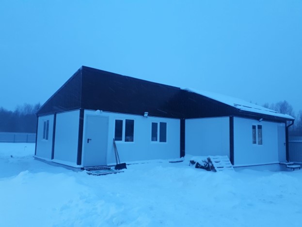 Модульное здание исследовательского комплекса (виварий, вирусный участок)