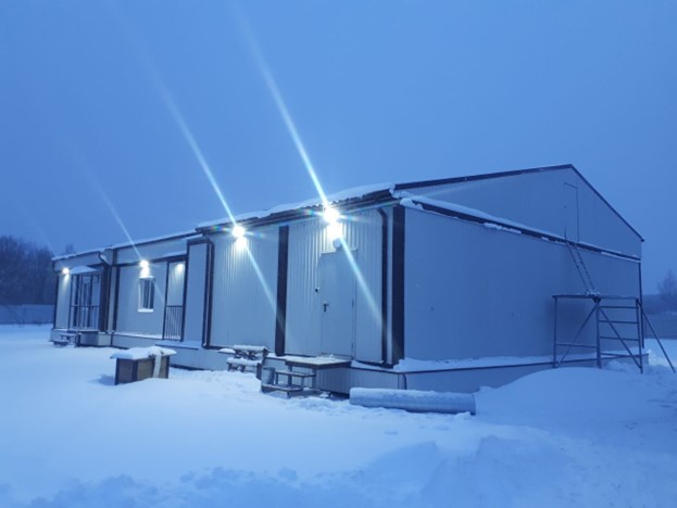 Модульное здание исследовательского комплекса (виварий, вирусный участок)